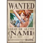 Poster plastifié Wanted Nami (52X35)
