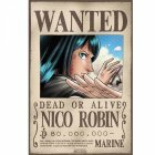 Poster plastifié Wanted Nico Robin (52X35)